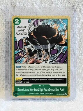5/$20 Mint Rare One Piece Demonic Aura Nine... Event Card OP07-036 by Bandai!!